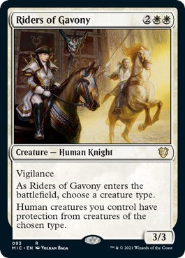 Riders of Gavony (MIC) #93 Rare (Lightly Played) Commander: Innistrad: Midnight Hunt Magic: The Gathering: 2021