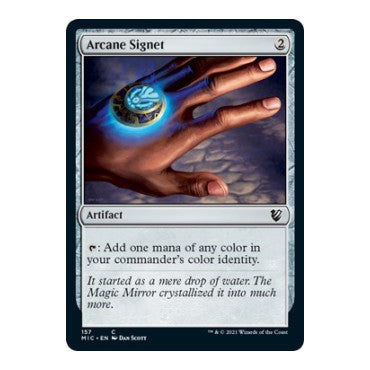 Arcane Signet (MIC) #157 Common (Lightly Played) Commander: Innistrad: Midnight Hunt Magic: The Gathering: 2021