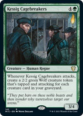 Kessig Cagebreakers (MIC) #142 Rare (Lightly Played) Commander: Innistrad: Midnight Hunt Magic: The Gathering: 2021