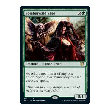 Somberwald Sage (MIC) #144 Rare (Lightly Played) Commander: Innistrad: Midnight Hunt Magic: The Gathering: 2021