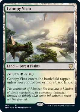 Canopy Vista (MIC) #168 Rare (Lightly Played) Commander: Innistrad: Midnight Hunt Magic: The Gathering: 2021