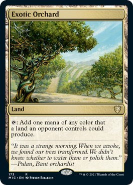 Exotic Orchard (MIC) #173 Rare (Lightly Played) Commander: Innistrad: Midnight Hunt Magic: The Gathering: 2021