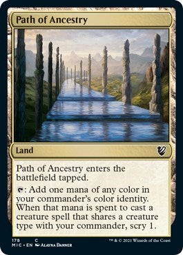 Path of Ancestry (MIC) #178 Common (Lightly Played) Commander: Innistrad: Midnight Hunt Magic: 2021