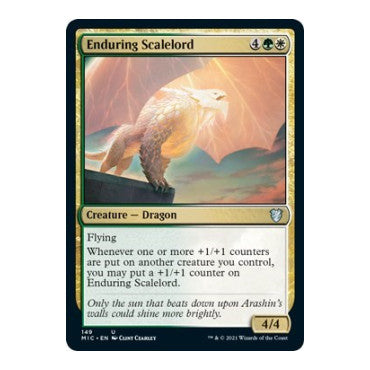 Enduring Scalelord (MIC) #149 Uncommon (Lightly Played) Commander: Innistrad: Midnight Hunt Magic: The Gathering: 2021
