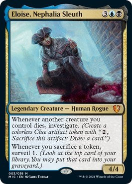 Eloise Nephalia Sleuth (MIC) #3 Mythic Rare (Foil Lightly Played) Commander: Innistrad: Midnight Hunt Magic: The Gathering: 2021