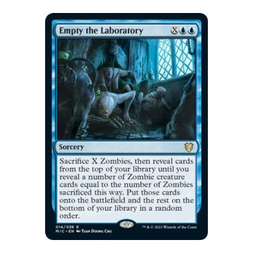 Empty the Laboratory (MIC) #14 Rare (Lightly Played) Commander: Innistrad: Midnight Hunt Magic: The Gathering: 2021