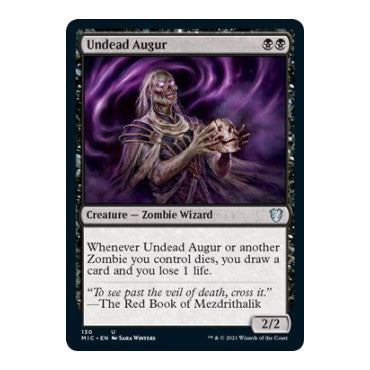 Undead Augur (MIC) #130 Uncommon (Lightly Played) Commander: Innistrad: Midnight Hunt Magic: The Gathering: 2021