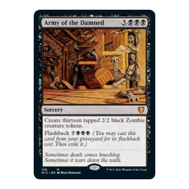 Army of the Damned (MIC) #106 Mythic Rare (Lightly Played) Commander: Innistrad: Midnight Hunt Magic: The Gathering: 2021