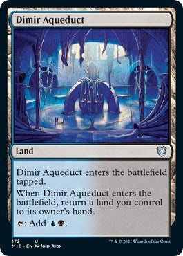 Dimir Aqueduct (MIC) #172 Uncommon (Lightly Played) Commander: Innistrad: Midnight Hunt Magic: 2021