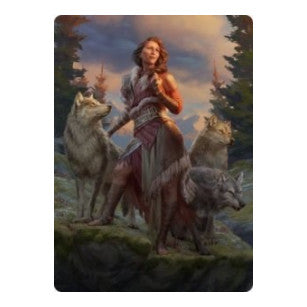 Arlinn, the Pack's Hope Art Card (01/81) (ASMID) #1 Special (Lightly Played) Art Series: Innistrad: Midnight Hunt Magic: The Gathering: 2021