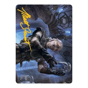 Delver of Secrets Art Card (Gold-Stamped Signature) (ASMID) #21 Special (Lightly Played) Art Series: Innistrad: Midnight Hunt Magic: The Gathering: 2021