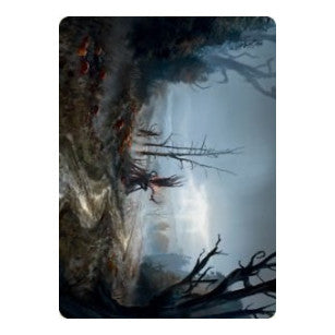 Overgrown Farmland Art Card (ASMID) #74 Special (Lightly Played) Art Series: Innistrad: Midnight Hunt Magic: The Gathering: 2021