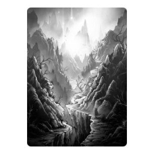 Mountain Art Card (ASMID) #79 Special (Lightly Played) Art Series: Innistrad: Midnight Hunt Magic: The Gathering: 2021