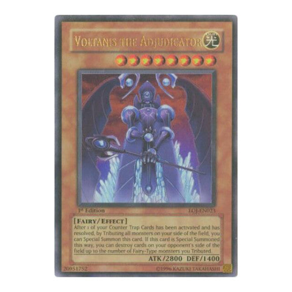Voltanis the Adjudicator (EOJ) #EOJ-EN023 Ultra Rare (1st Edition Moderately Played) Enemy of Justice YuGiOh: 2006