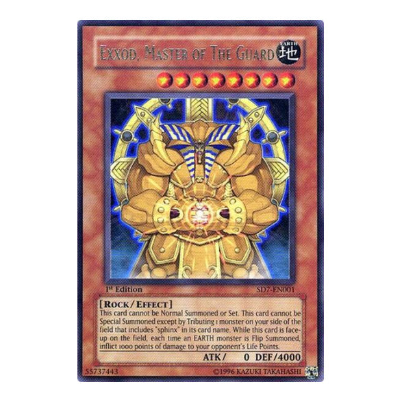 Exxod Master of the Guard (SD7) #SD7-EN001 Ultra Rare (1st Edition Lightly Played) Structure Deck: Invincible Fortress YuGiOh: 2006
