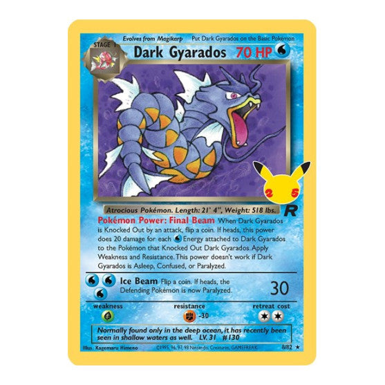 Dark Gyarados (CCC) #8/82 Classic Collection (Holofoil Near Mint) Celebrations: Classic Collection Pokemon: 2021