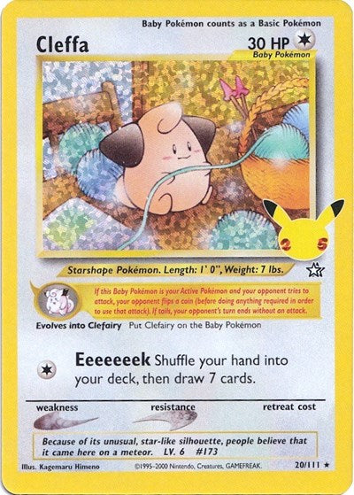 Cleffa (CCC) #20/111 Classic Collection (Holofoil Near Mint) Celebrations: Classic Collection Pokemon: 2021