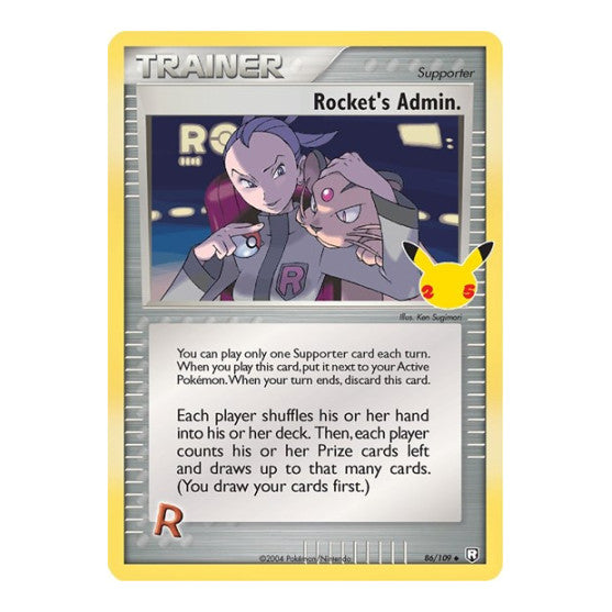 Rocket's Admin. (CCC) #86/109 Classic Collection (Holofoil Near Mint) Celebrations: Classic Collection Pokemon: 2021