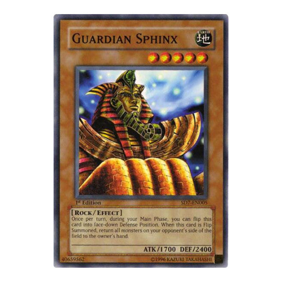 Guardian Sphinx (SD7) #SD7-EN005 Common (Unlimited Lightly Played) Structure Deck: Invincible Fortress YuGiOh: 2006