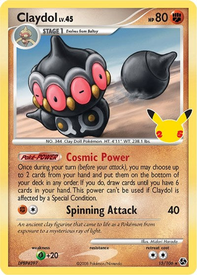 Claydol (CCC) #15/106 Classic Collection Celebrations: Classic Collection Pokemon: 2021