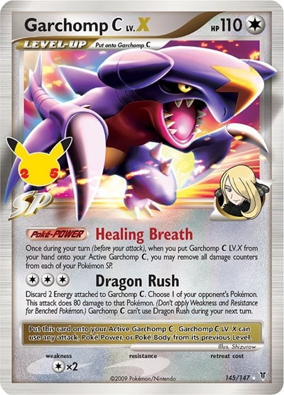Garchomp C LV.X (CCC) #145/147 Classic Collection (Holofoil Lightly Played) Celebrations: Classic Collection Pokemon: 2021