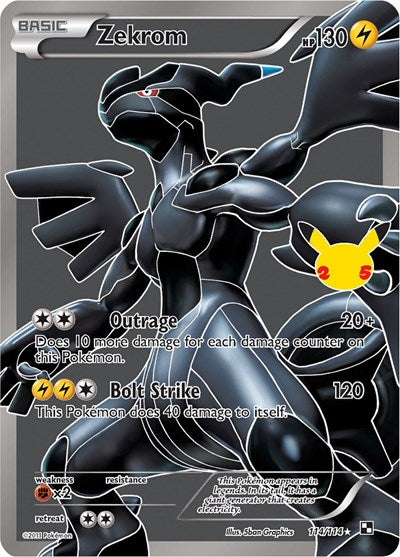 Zekrom (CCC) #114/114 Classic Collection (Holofoil Near Mint) Celebrations: Classic Collection Pokemon: 2021