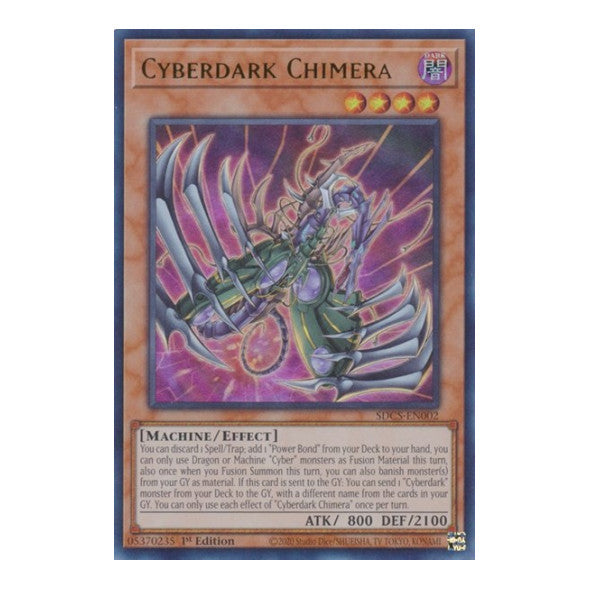 Cyberdark Chimera (SDCS) #SDCS-EN002 Ultra Rare (Unlimited Near Mint) Structure Deck: Cyber Strike YuGiOh: 2021