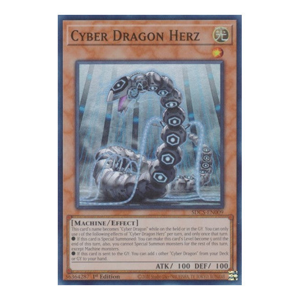 Cyber Dragon Herz (SDCS) #SDCS-EN009 Super Rare (Unlimited Near Mint) Structure Deck: Cyber Strike YuGiOh: 2021