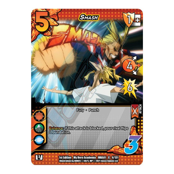 Smash (MHA) #4/131 Common UniVersus: My Hero Academia UniVersus: 2021