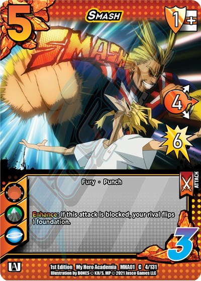 Smash (MHA) #4/131 Common UniVersus: My Hero Academia UniVersus: 2021