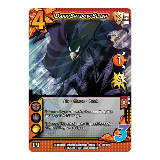 Dark Shadow Slash (MHA) #40/180 Common UniVersus: My Hero Academia UniVersus: 2021