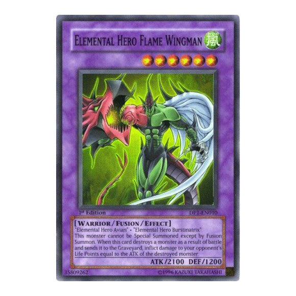 Elemental HERO Flame Wingman (DP1) #DP1-EN010 Super Rare (Unlimited Lightly Played) Duelist Pack 1: Jaden Yuki YuGiOh: 2006