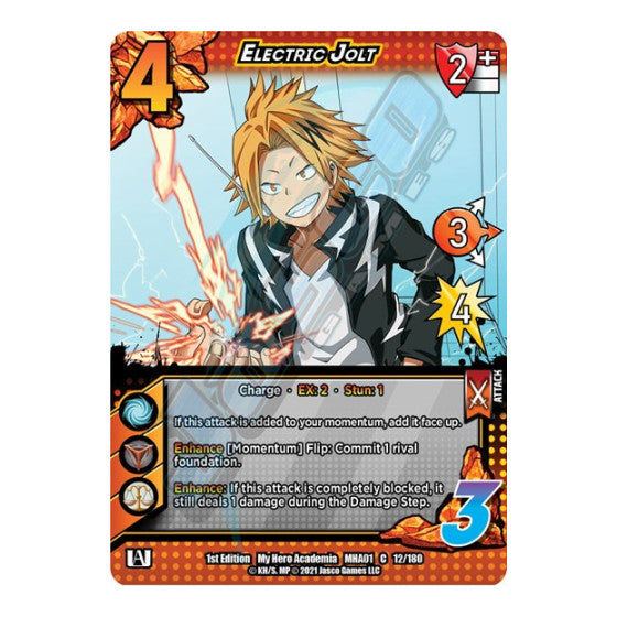 Electric Jolt (MHA) #12/180 Common (1st Edition Normal Lightly Played) UniVersus: My Hero Academia UniVersus: 2021