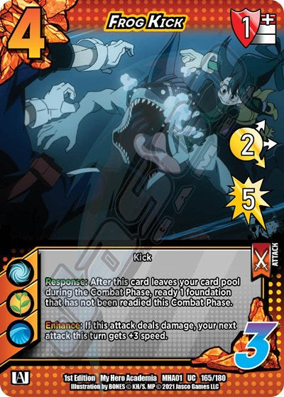 Frog Kick (MHA) #165/180 Uncommon (1st Edition Normal Lightly Played) UniVersus: My Hero Academia UniVersus: 2021
