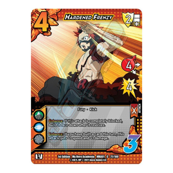 Hardened Frenzy (MHA) #21/180 Common UniVersus: My Hero Academia UniVersus: 2021