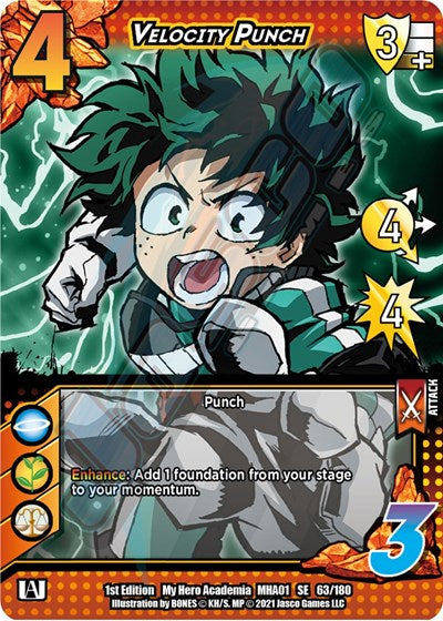 Velocity Punch (MHA) #63/180 SE UniVersus: My Hero Academia UniVersus: 2021