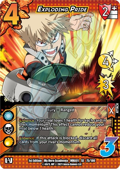 Exploding Pride (MHA) #75/180 SE UniVersus: My Hero Academia UniVersus: 2021