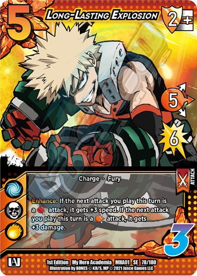 Long-Lasting Explosion (MHA) #78/180 SE UniVersus: My Hero Academia UniVersus: 2021