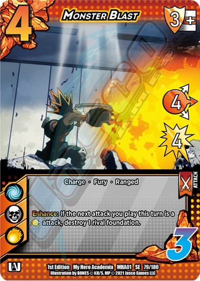 Monster Blast (MHA) #79/180 SE UniVersus: My Hero Academia UniVersus: 2021