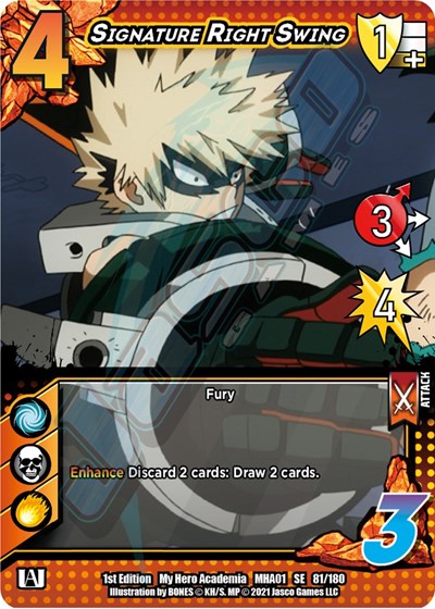 Signature Right Swing (MHA) #81/180 SE UniVersus: My Hero Academia UniVersus: 2021