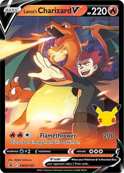 Lance's Charizard V - SWSH133 (SWSD) #SWSH133 Promo (Holofoil Lightly Played) SWSH: Sword & Shield Promo Cards Pokemon: 2019