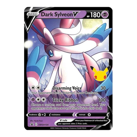 Dark Sylveon V SWSH134 (SWSD) #SWSH134 Promo (Holofoil Near Mint) SWSH: Sword & Shield Promo Cards Pokemon: 2019