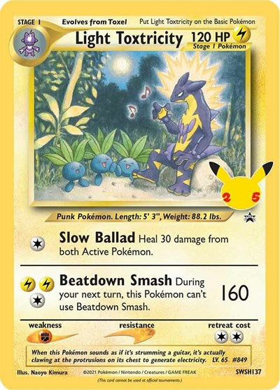 Light Toxtricity - SWSH137 (SWSD) #SWSH137 Promo (Holofoil Near Mint) SWSH: Sword & Shield Promo Cards Pokemon: 2019