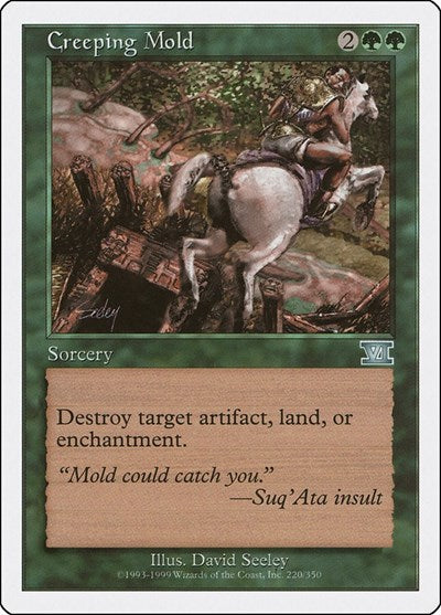 Creeping Mold (6ED) #220 Uncommon (Moderately Played) Classic Sixth Edition Magic: The Gathering: 1999