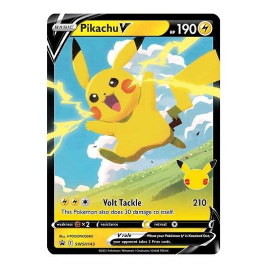 Pikachu V - SWSH143 (SWSD) #SWSH143 Promo SWSH: Sword & Shield Promo Cards Pokemon: 2019