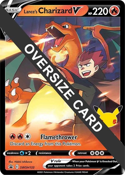 Lances Charizard V SWSH133 (PR) #SWSH133 Promo (Holofoil Lightly Played) Jumbo Cards Pokemon: 2015