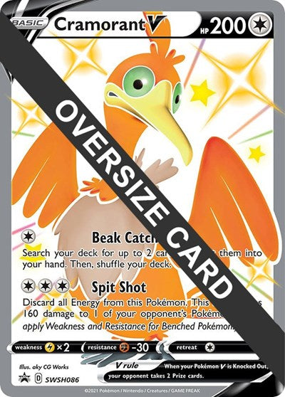 Cramorant V SWSH086 (PR) #SWSH086 Promo (Holofoil Lightly Played) Jumbo Cards Pokemon: 2015