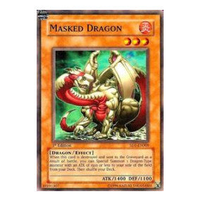 Masked Dragon (SD1) #SD1-EN009 Common (1st Edition Damaged) Structure Deck: Dragon's Roar YuGiOh: 2005