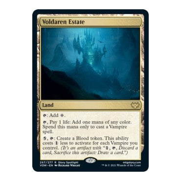 Voldaren Estate (VOW) #267 Rare (Near Mint) Innistrad: Crimson Vow Magic: The Gathering: 2021