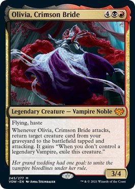 Olivia Crimson Bride (VOW) #245 Mythic Rare (Near Mint) Innistrad: Crimson Vow Magic: 2021